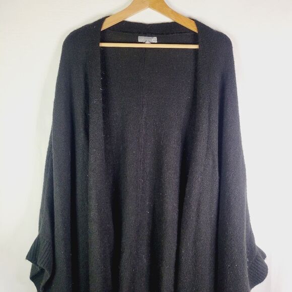 Sears Elegant Black Shawl Sweater - Picture 2 of 8